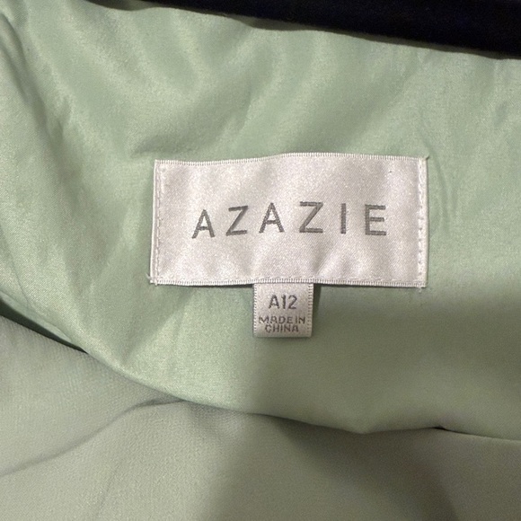 Azazie One-Shoulder Dress in Soft Green - Picture 12 of 12